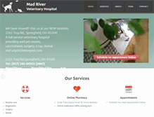 Tablet Screenshot of madrivervethospital.com